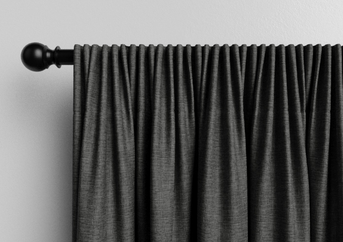 Hampshire (Blackout) Pencil Pleat, Anthracite - Ready Made Curtains - Image 10